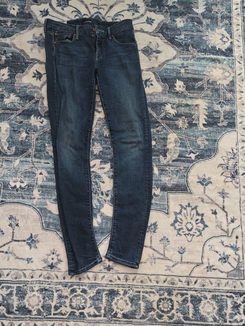 MOTHER Dark Wash Skinny Jeans